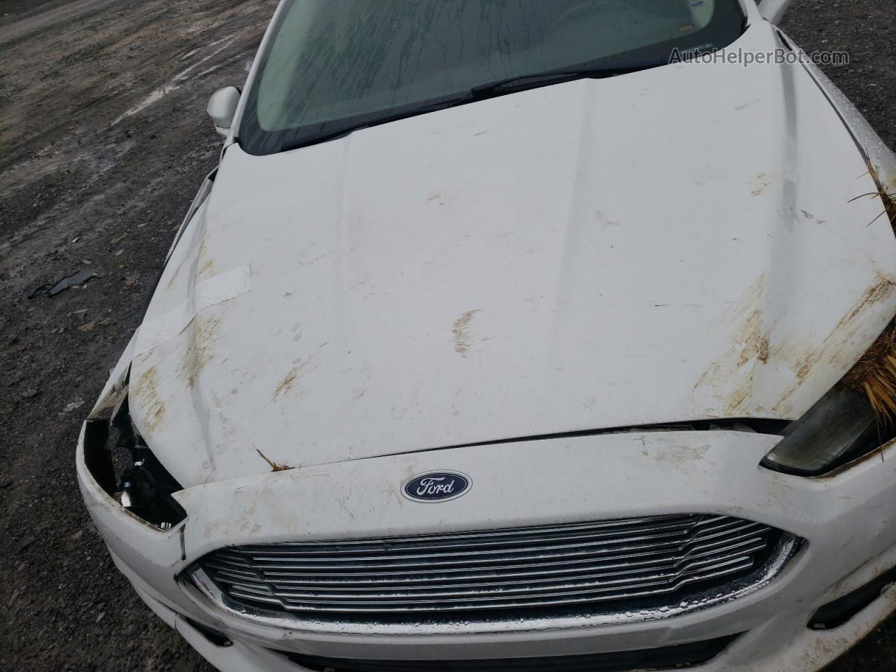 2015 Ford Fusion Se White vin: 3FA6P0H71FR177808