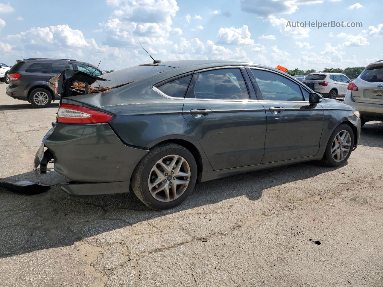 2015 Ford Fusion Se Gray vin: 3FA6P0H71FR189084