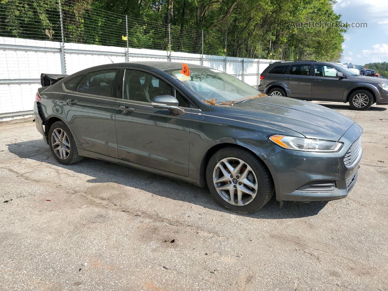 2015 Ford Fusion Se Gray vin: 3FA6P0H71FR189084