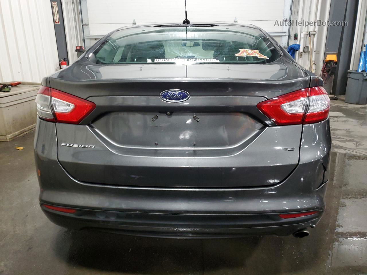 2015 Ford Fusion Se Gray vin: 3FA6P0H71FR263197