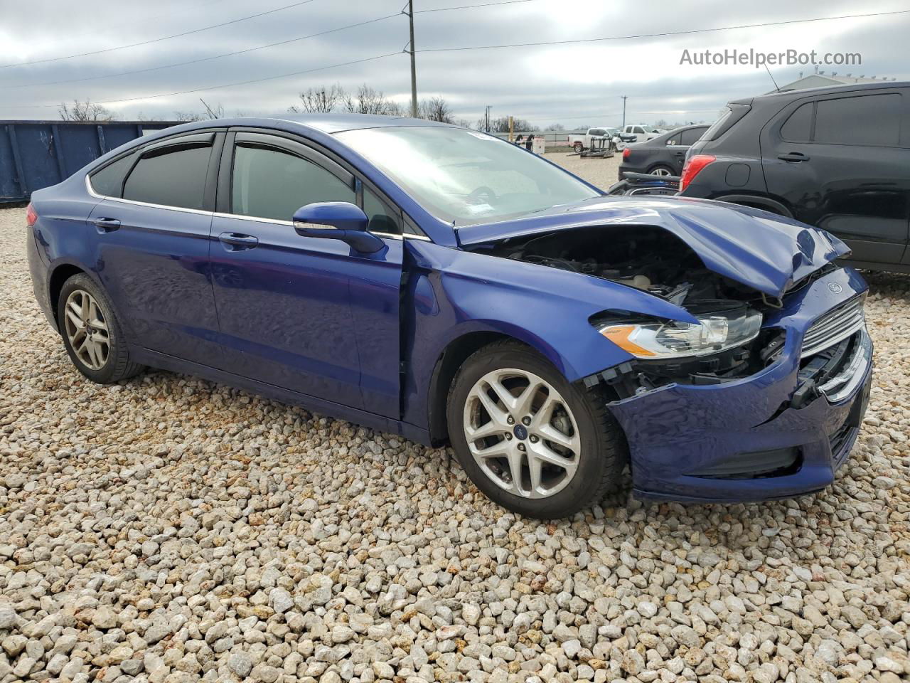 2015 Ford Fusion Se Синий vin: 3FA6P0H71FR306324