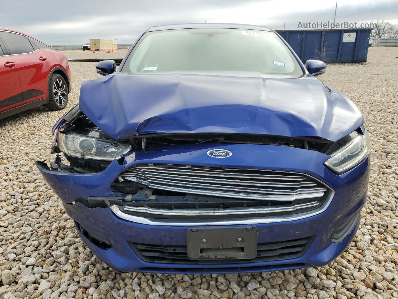 2015 Ford Fusion Se Синий vin: 3FA6P0H71FR306324