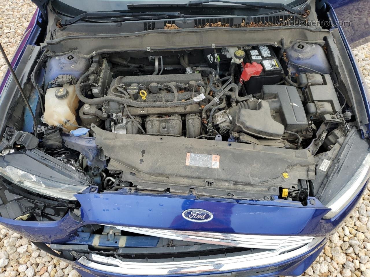 2015 Ford Fusion Se Синий vin: 3FA6P0H71FR306324