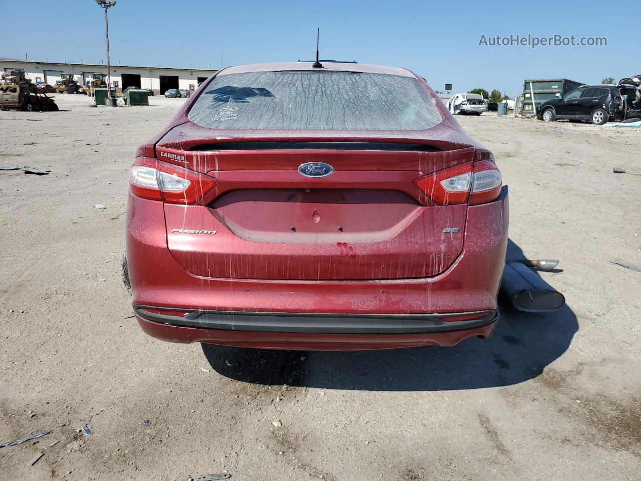 2016 Ford Fusion Se Red vin: 3FA6P0H71GR104309