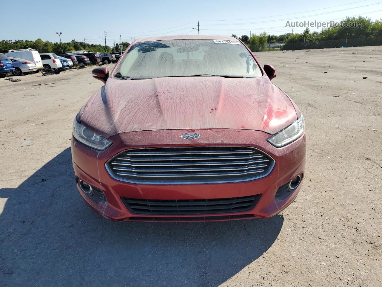 2016 Ford Fusion Se Red vin: 3FA6P0H71GR104309