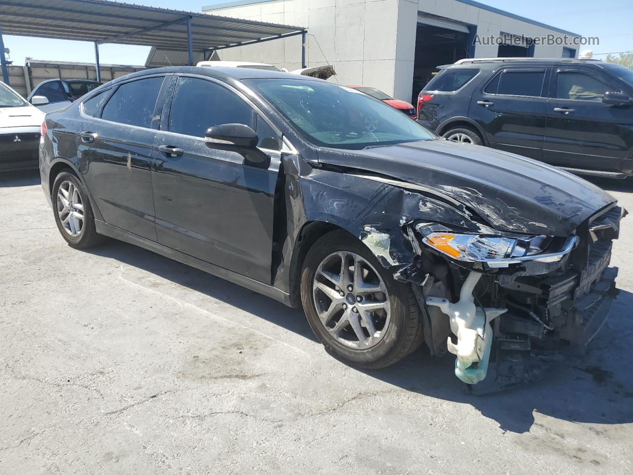 2016 Ford Fusion Se Black vin: 3FA6P0H71GR119473