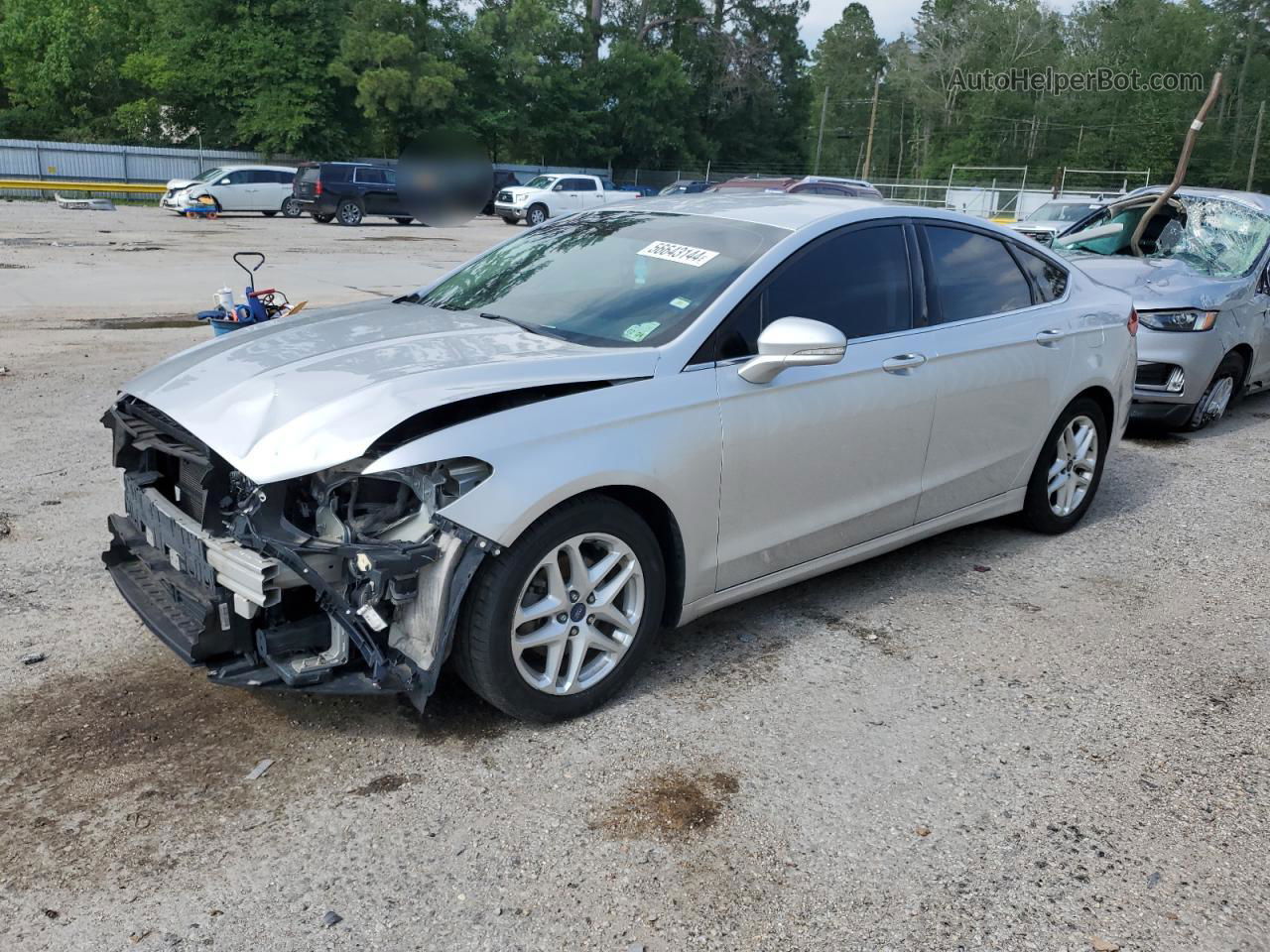 2016 Ford Fusion Se Серебряный vin: 3FA6P0H71GR151842