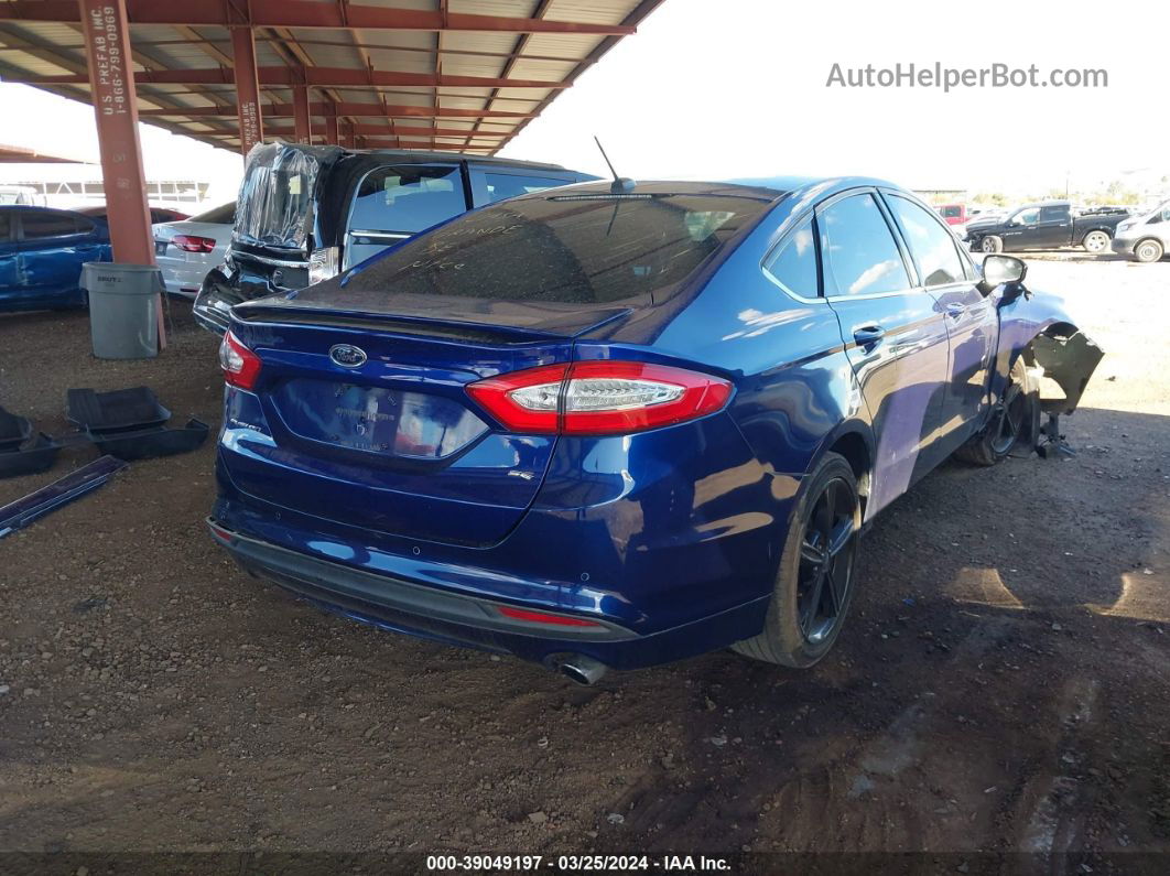 2016 Ford Fusion Se Синий vin: 3FA6P0H71GR206192