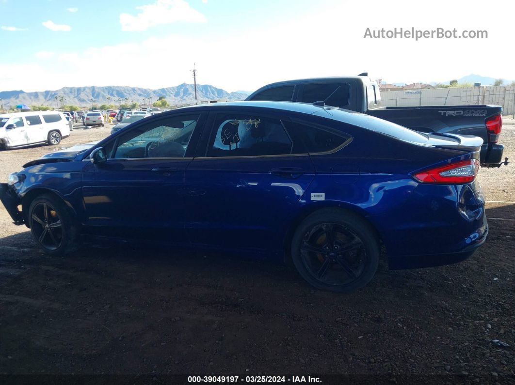 2016 Ford Fusion Se Blue vin: 3FA6P0H71GR206192