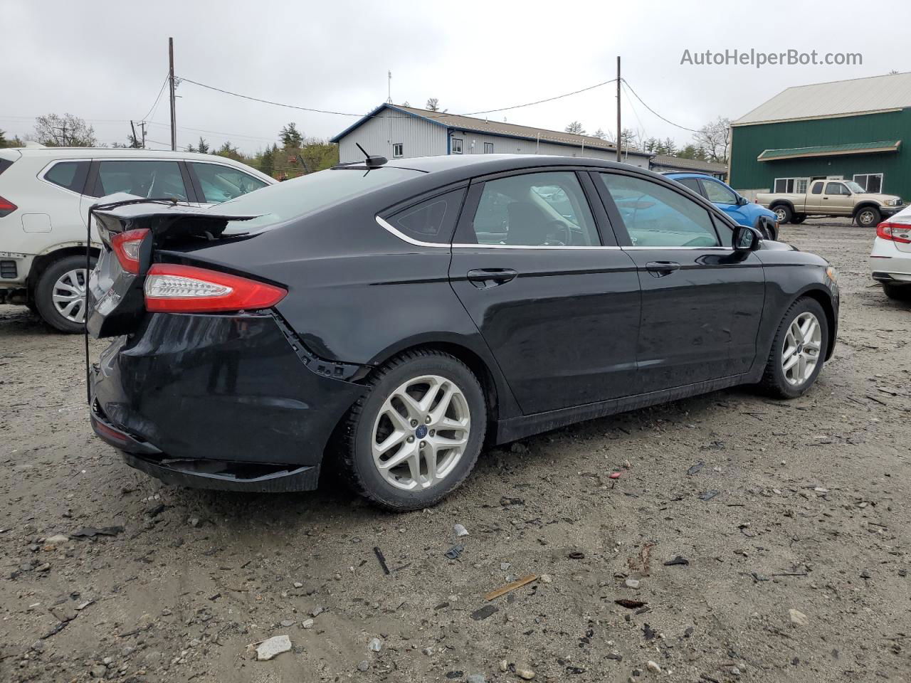 2016 Ford Fusion Se Black vin: 3FA6P0H71GR209271