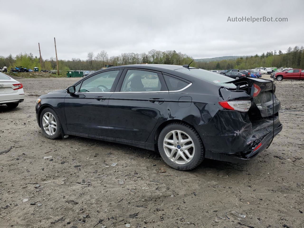 2016 Ford Fusion Se Черный vin: 3FA6P0H71GR209271