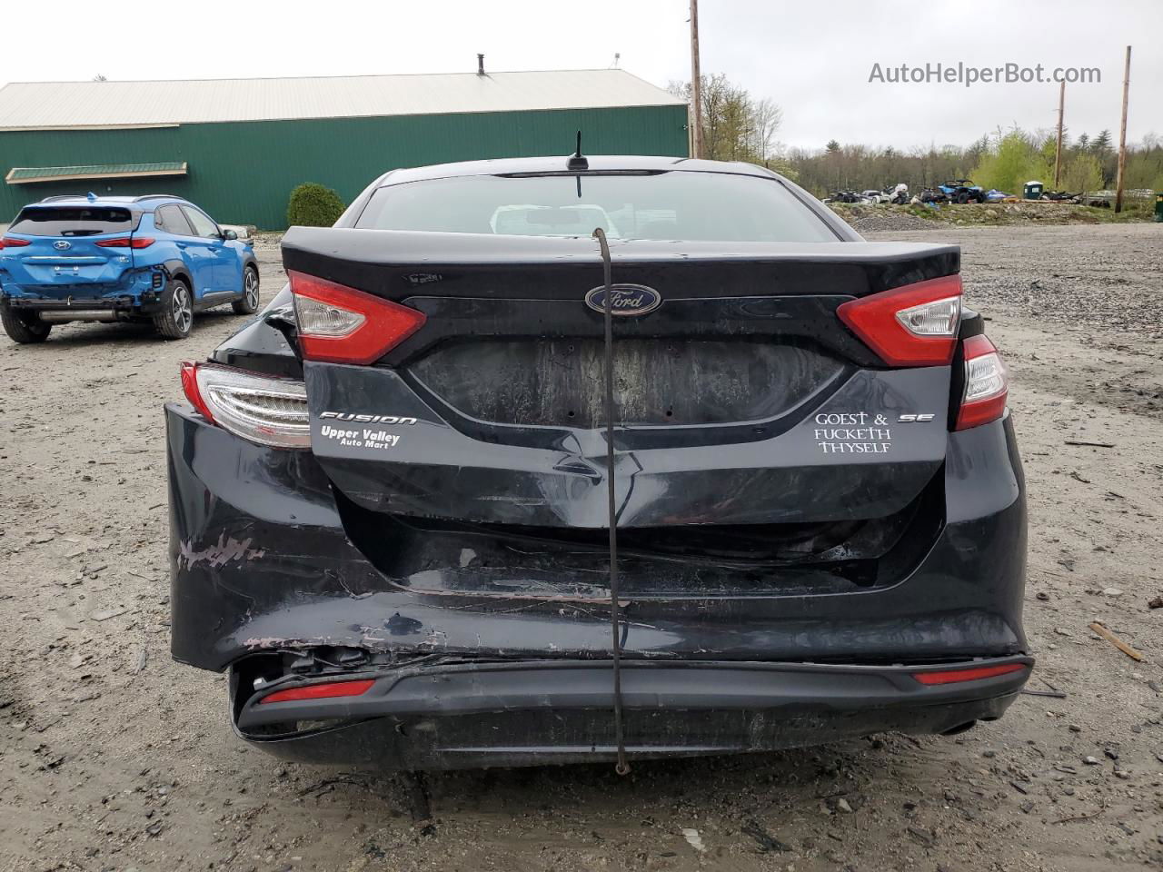 2016 Ford Fusion Se Черный vin: 3FA6P0H71GR209271