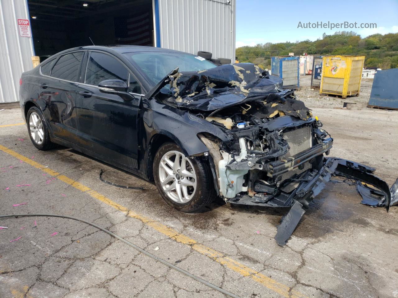 2016 Ford Fusion Se Черный vin: 3FA6P0H71GR228354