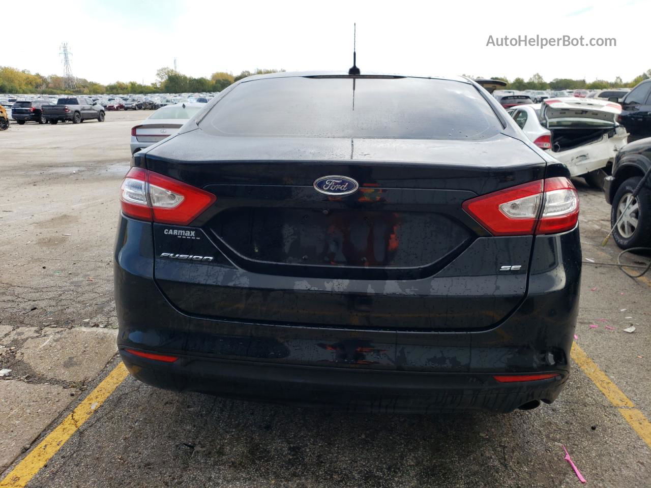 2016 Ford Fusion Se Black vin: 3FA6P0H71GR228354