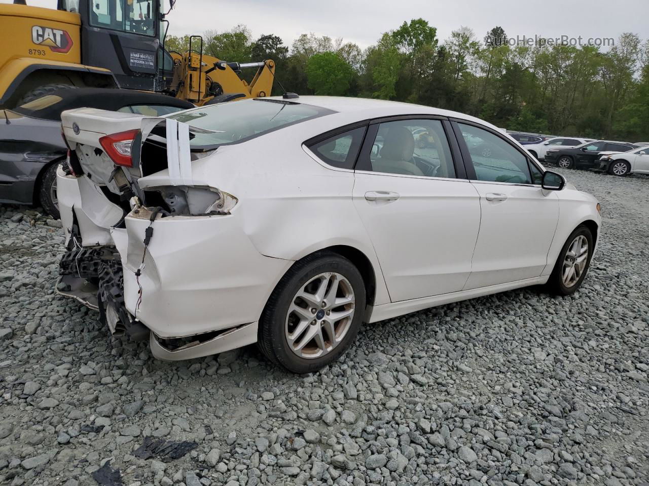 2016 Ford Fusion Se White vin: 3FA6P0H71GR236728