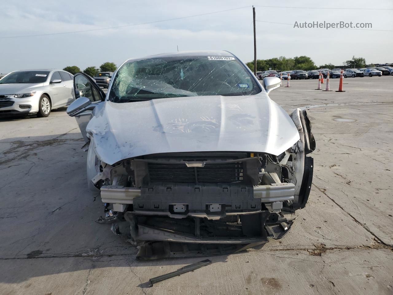 2016 Ford Fusion Se Silver vin: 3FA6P0H71GR278946