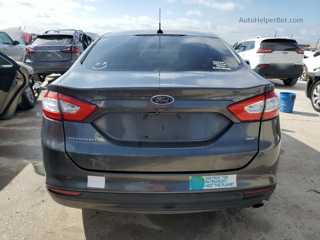 2016 Ford Fusion Se Gray vin: 3FA6P0H71GR279885