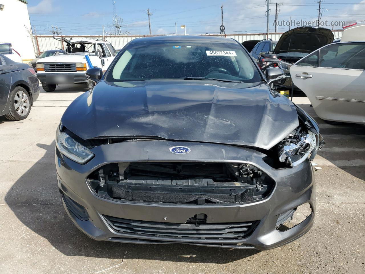 2016 Ford Fusion Se Gray vin: 3FA6P0H71GR279885