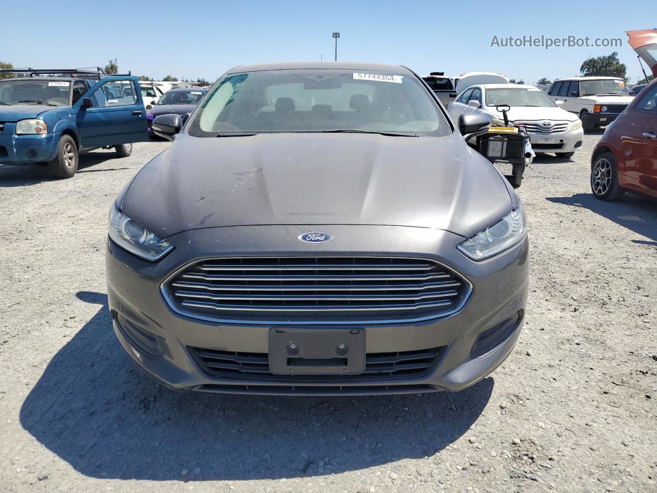 2016 Ford Fusion Se Gray vin: 3FA6P0H71GR291437