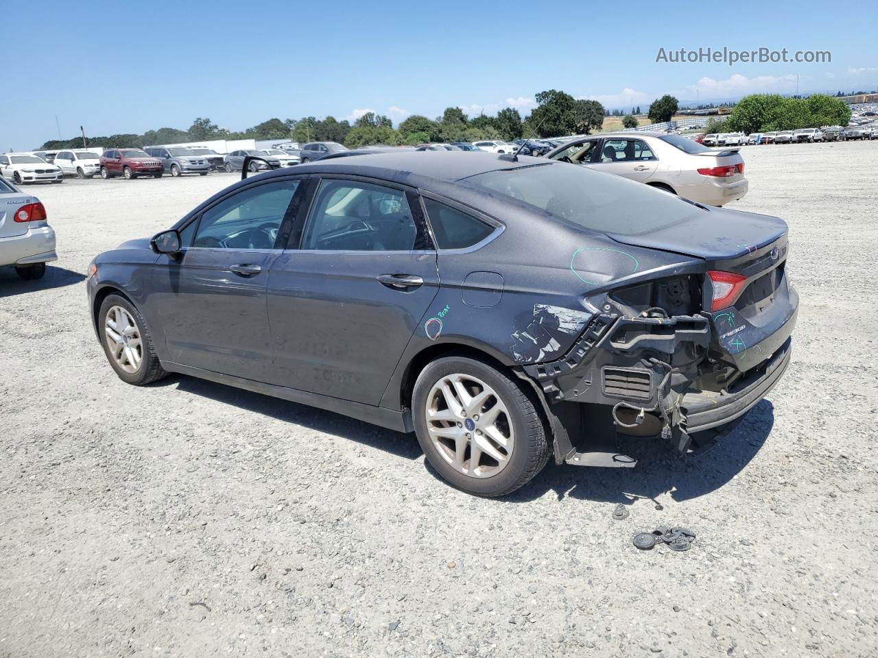 2016 Ford Fusion Se Gray vin: 3FA6P0H71GR291437