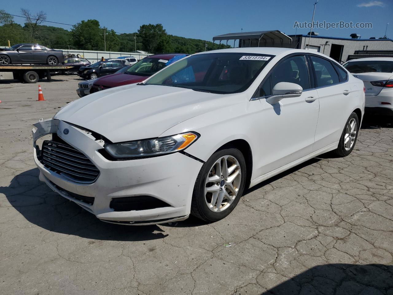 2016 Ford Fusion Se Белый vin: 3FA6P0H71GR305689