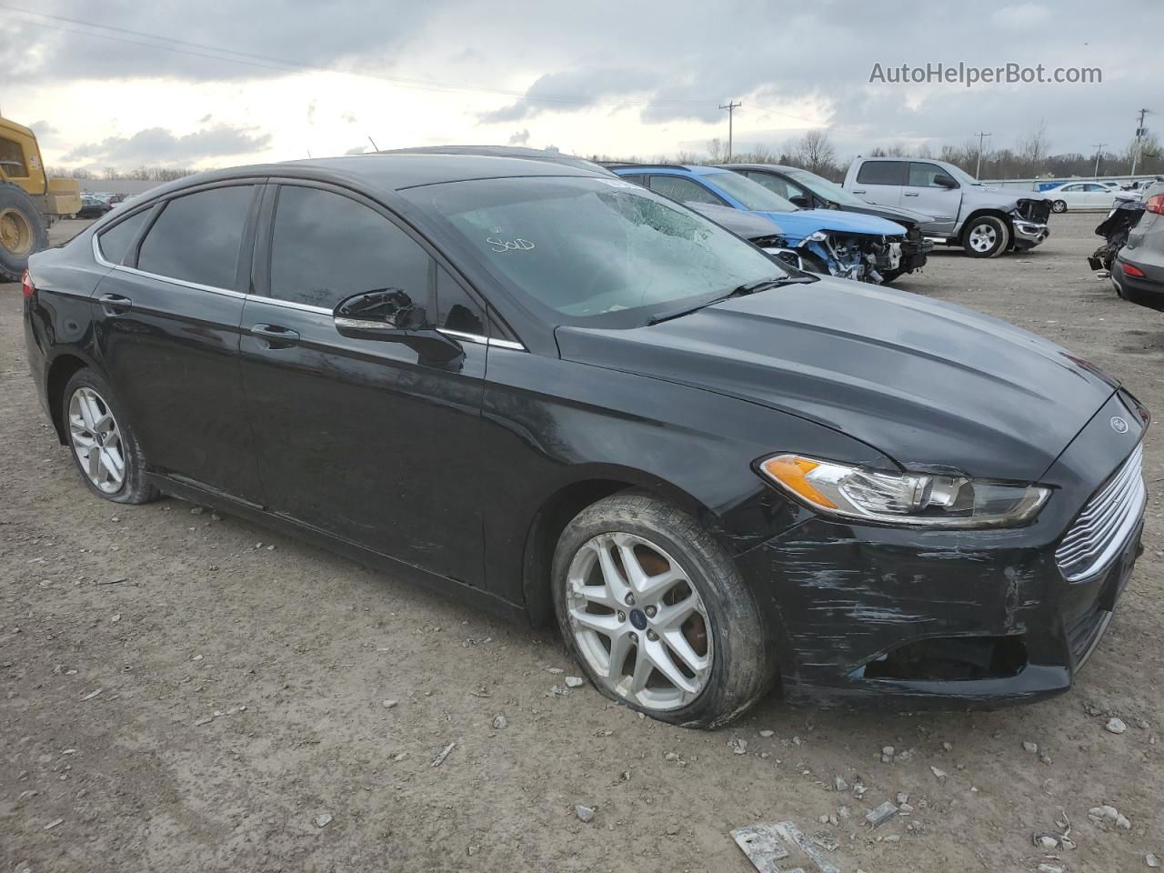 2016 Ford Fusion Se Black vin: 3FA6P0H71GR345965