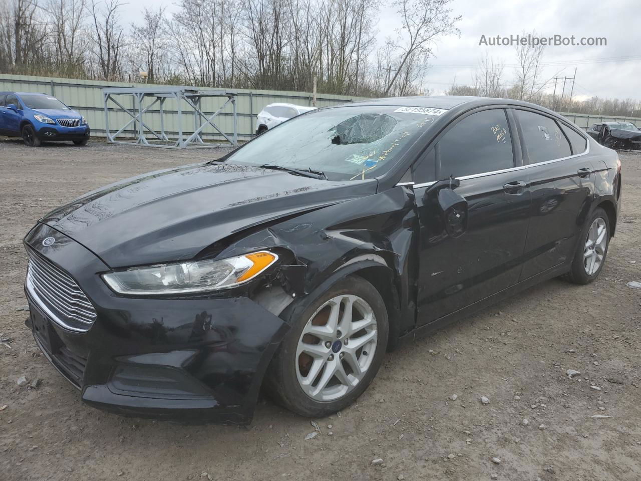 2016 Ford Fusion Se Black vin: 3FA6P0H71GR345965