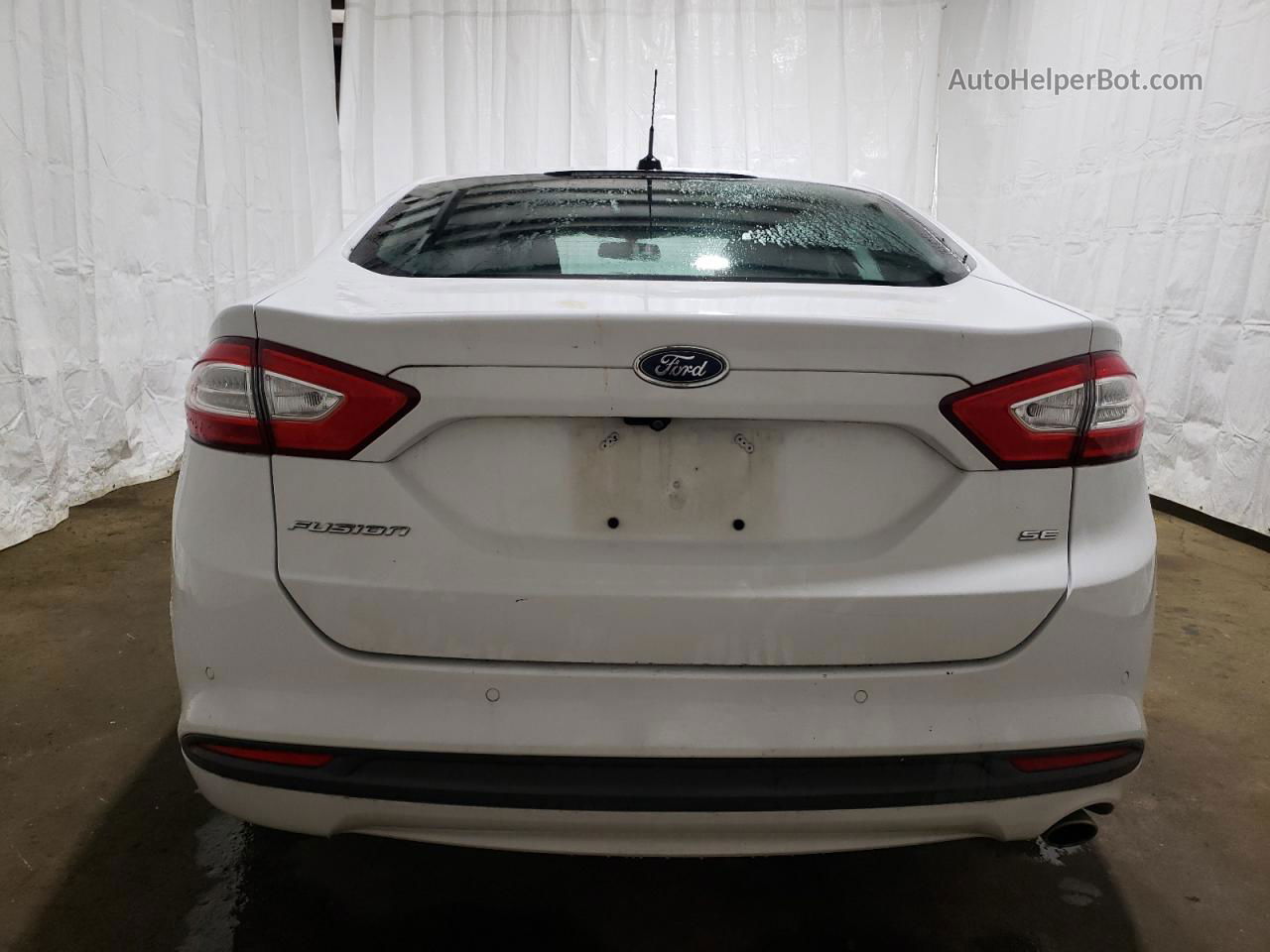 2016 Ford Fusion Se Белый vin: 3FA6P0H71GR389030