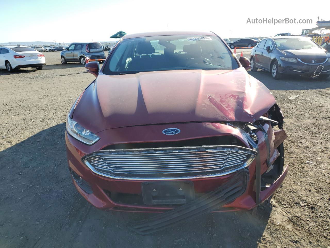 2016 Ford Fusion Se Красный vin: 3FA6P0H71GR396933