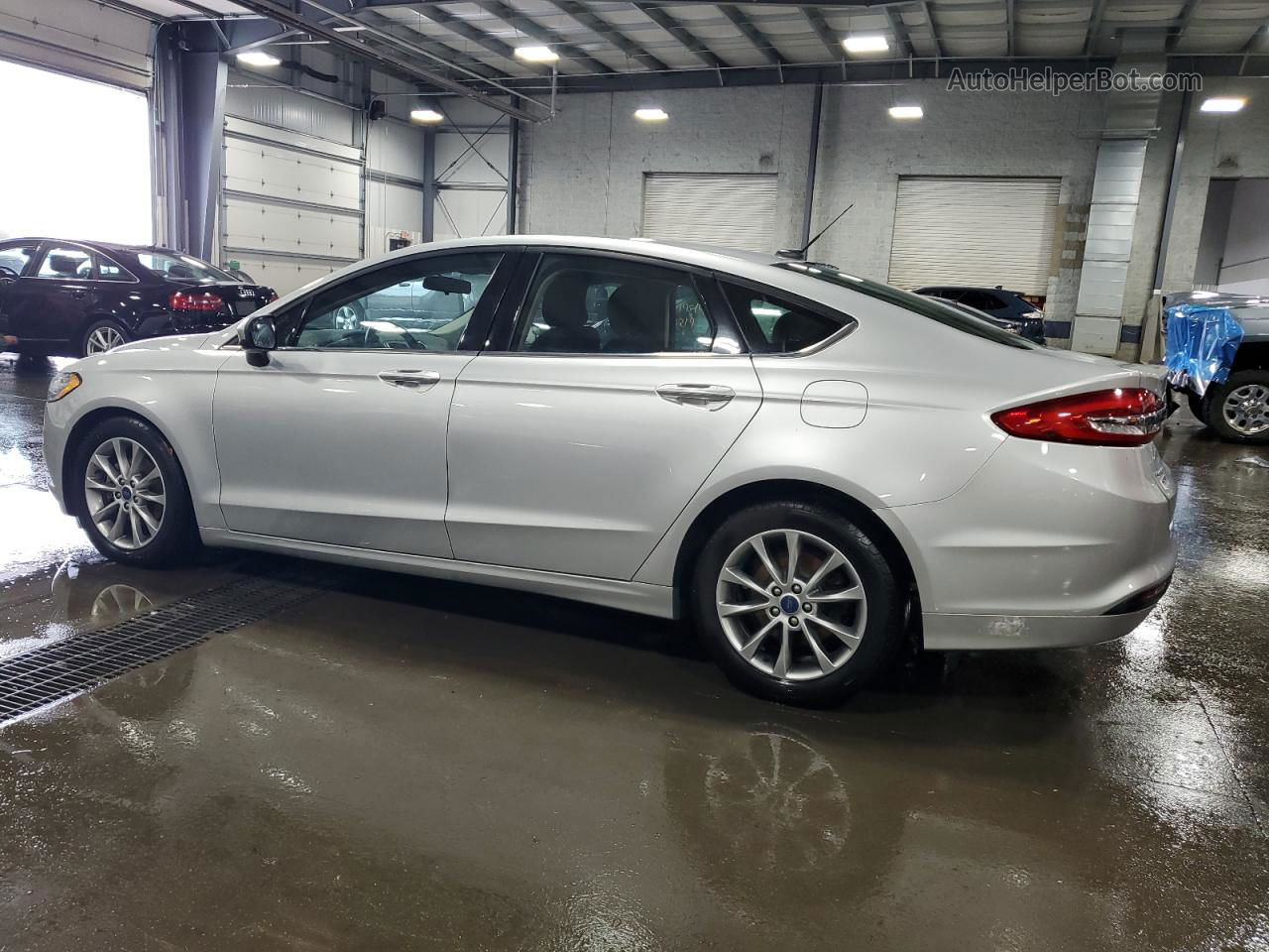 2017 Ford Fusion Se Silver vin: 3FA6P0H71HR181473