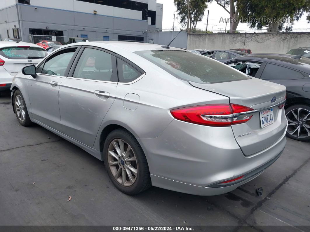 2017 Ford Fusion Se Silver vin: 3FA6P0H71HR207599