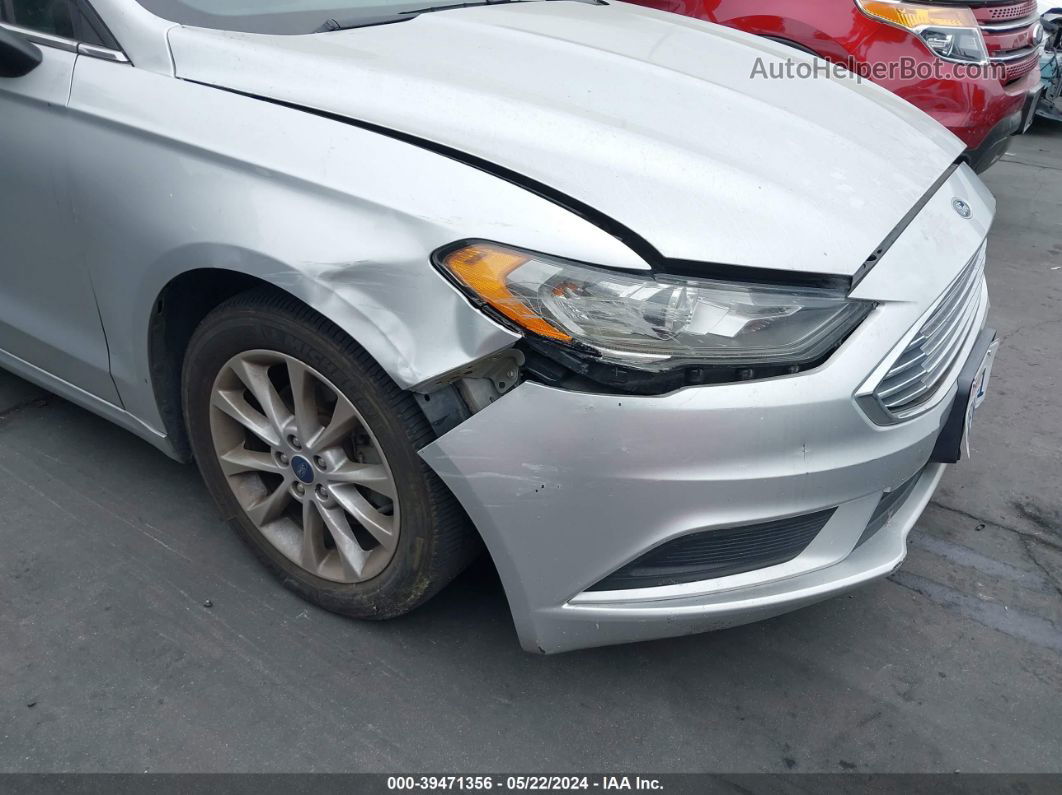 2017 Ford Fusion Se Silver vin: 3FA6P0H71HR207599