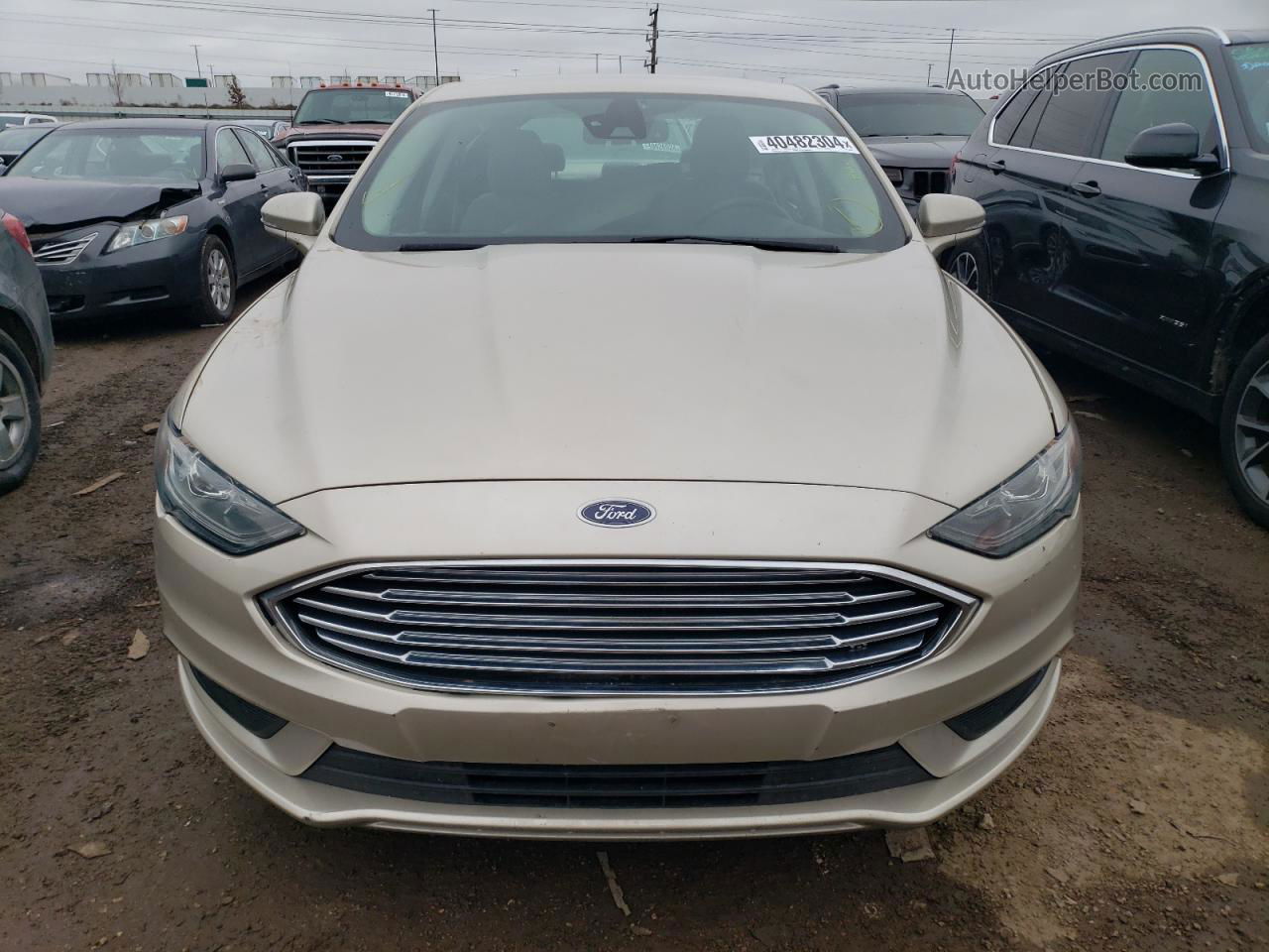 2017 Ford Fusion Se Бежевый vin: 3FA6P0H71HR207909