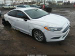 2017 Ford Fusion Se White vin: 3FA6P0H71HR351573