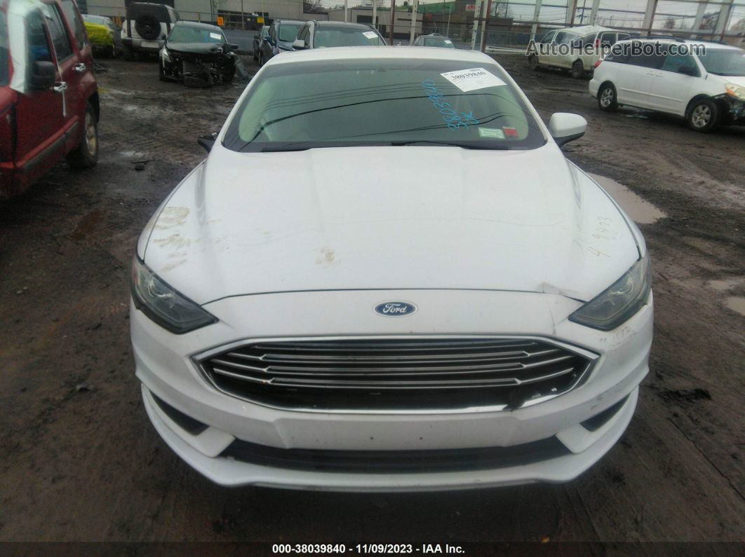 2017 Ford Fusion Se White vin: 3FA6P0H71HR351573