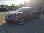 2017 Ford Fusion Se Burgundy vin: 3FA6P0H71HR402005