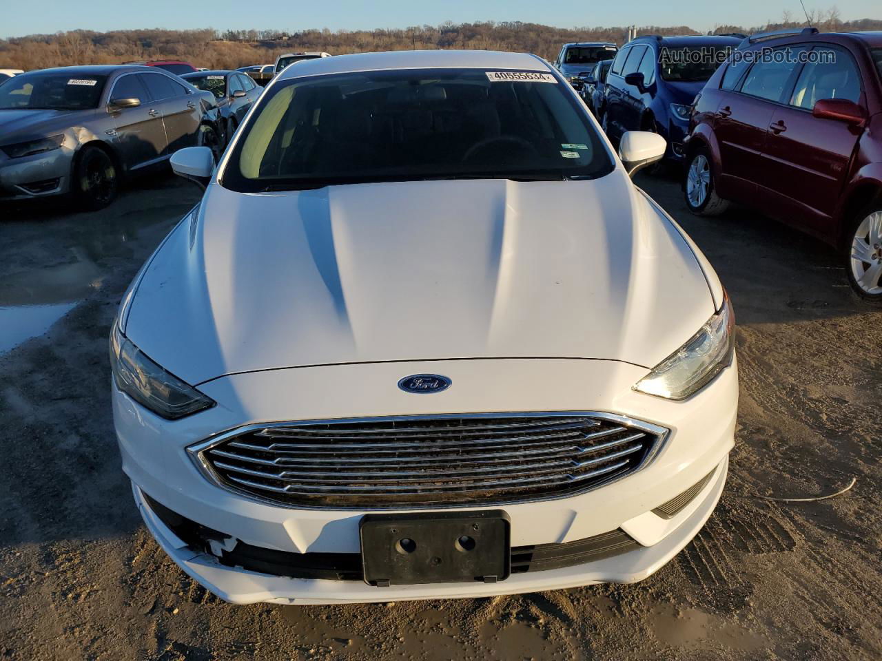 2018 Ford Fusion Se Белый vin: 3FA6P0H71JR194570