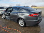 2019 Ford Fusion Se Gray vin: 3FA6P0H71KR107526