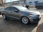 2019 Ford Fusion Se Gray vin: 3FA6P0H71KR107526