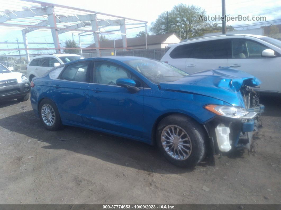 2019 Ford Fusion Se Blue vin: 3FA6P0H71KR209361