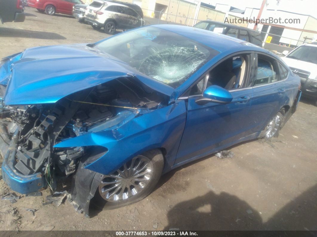 2019 Ford Fusion Se Blue vin: 3FA6P0H71KR209361