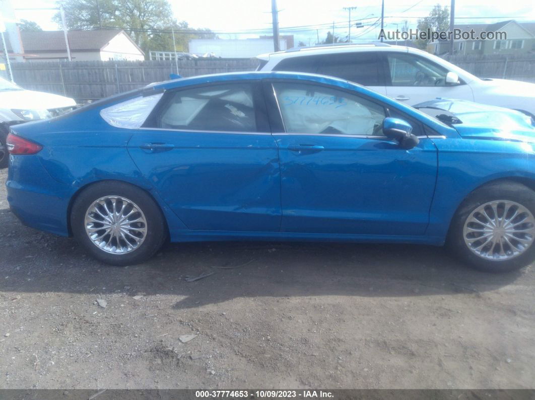 2019 Ford Fusion Se Blue vin: 3FA6P0H71KR209361