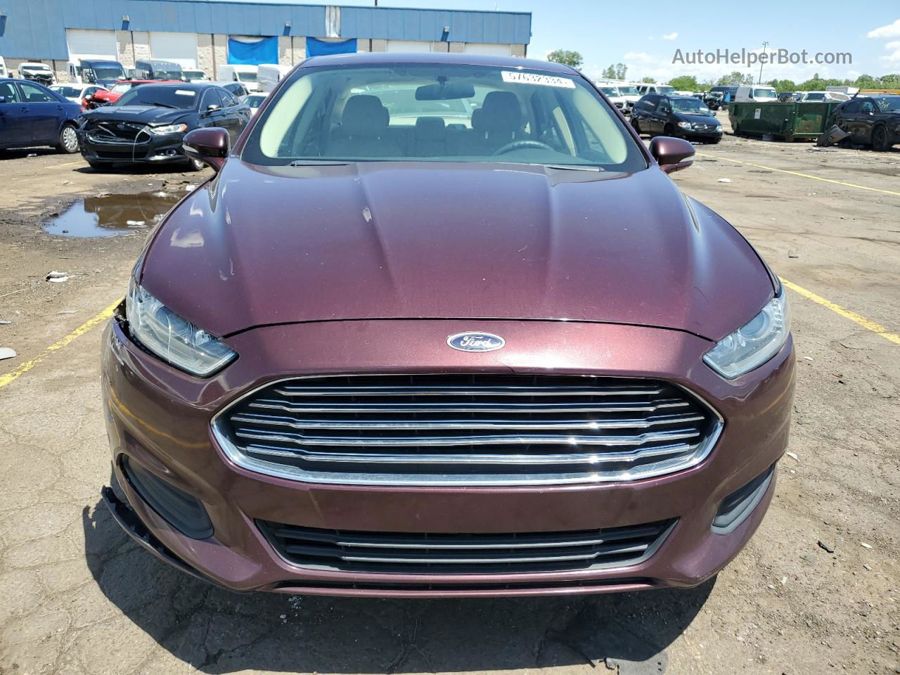 2013 Ford Fusion Se Purple vin: 3FA6P0H72DR140666