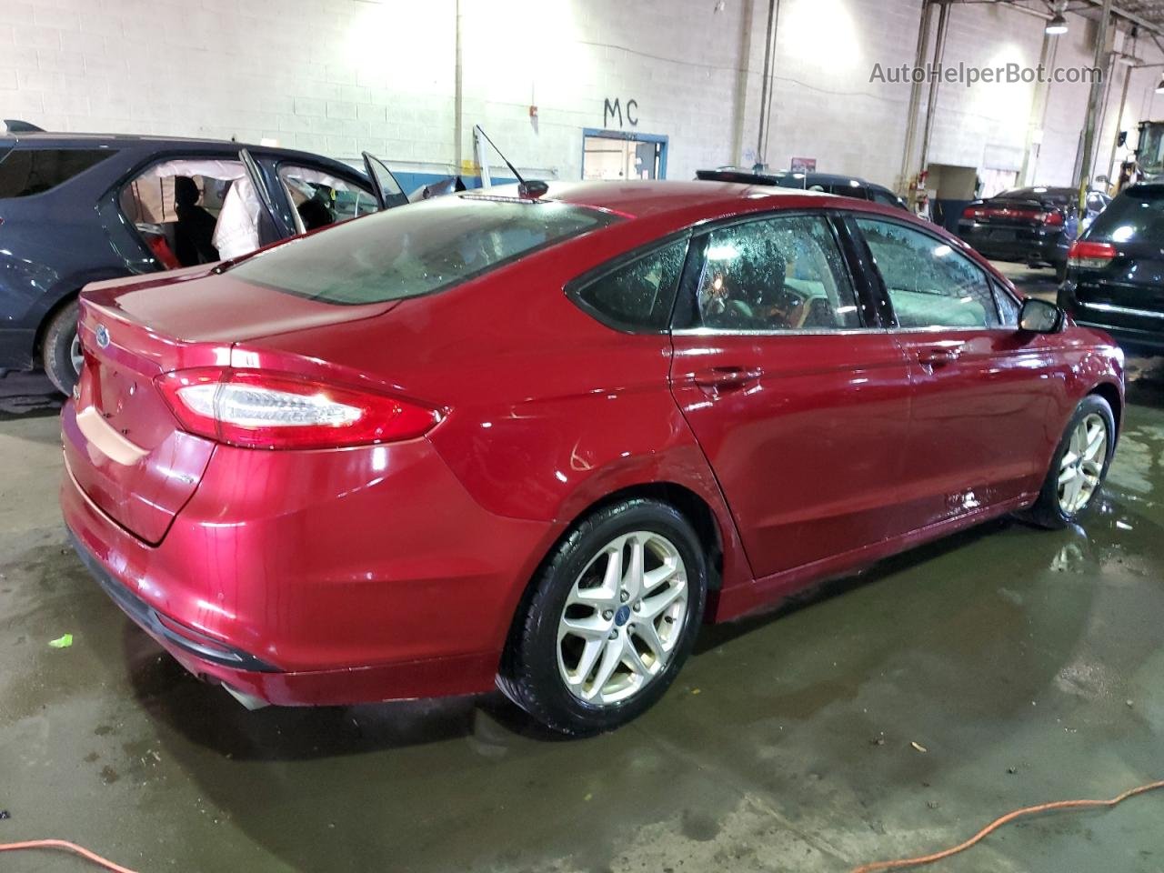 2013 Ford Fusion Se Red vin: 3FA6P0H72DR140909