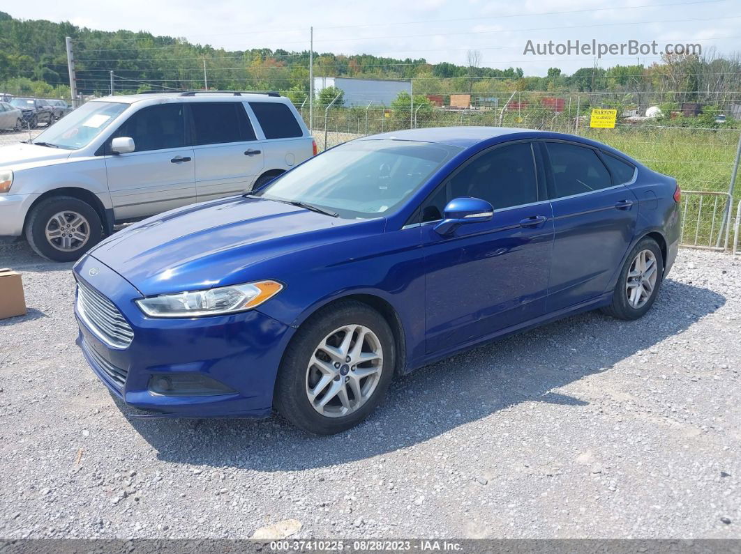 2013 Ford Fusion Se Blue vin: 3FA6P0H72DR154230