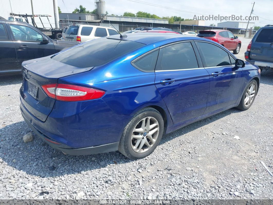 2013 Ford Fusion Se Blue vin: 3FA6P0H72DR154230