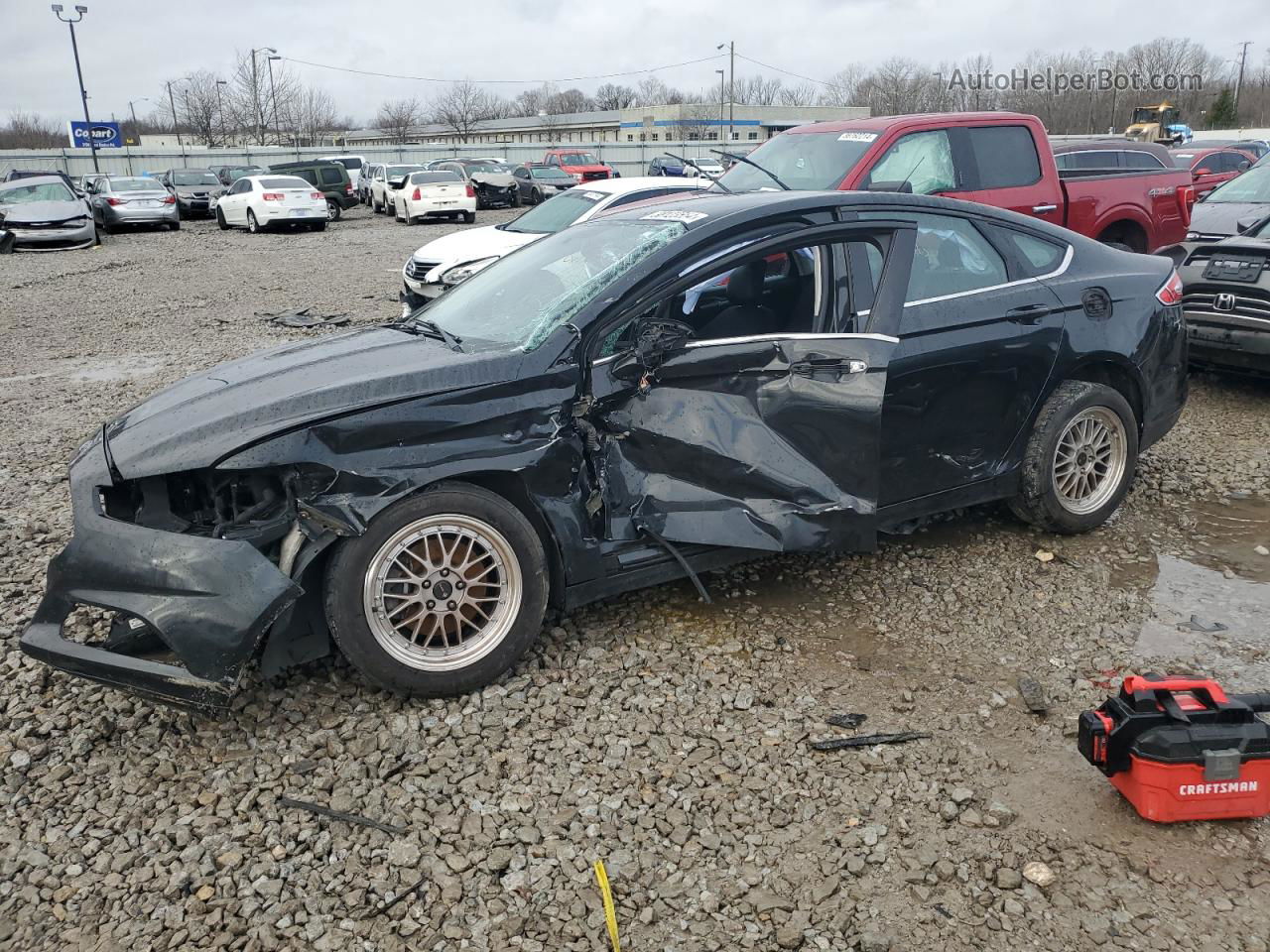 2013 Ford Fusion Se Black vin: 3FA6P0H72DR175725