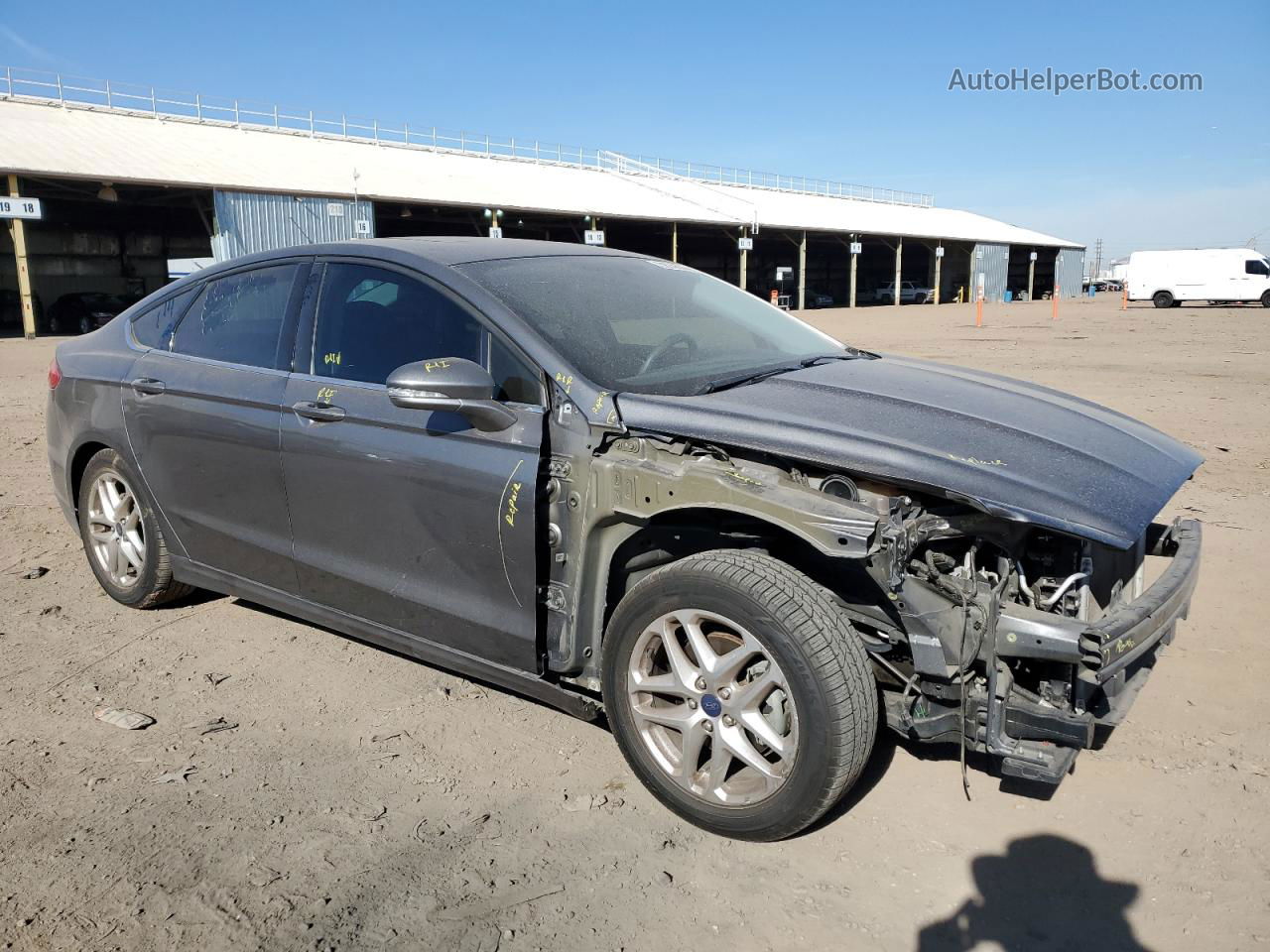 2013 Ford Fusion Se Gray vin: 3FA6P0H72DR220324