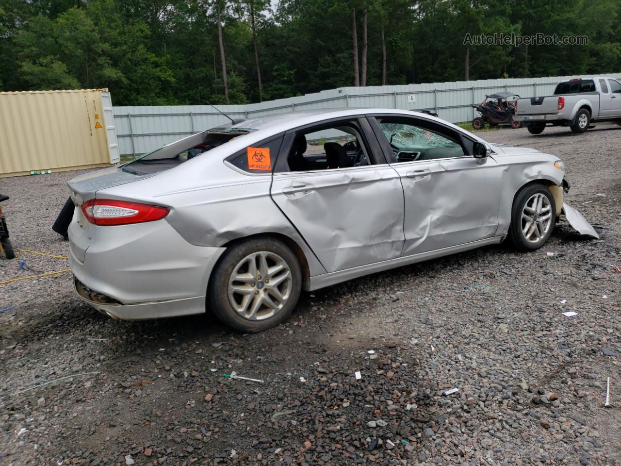 2013 Ford Fusion Se Silver vin: 3FA6P0H72DR263075