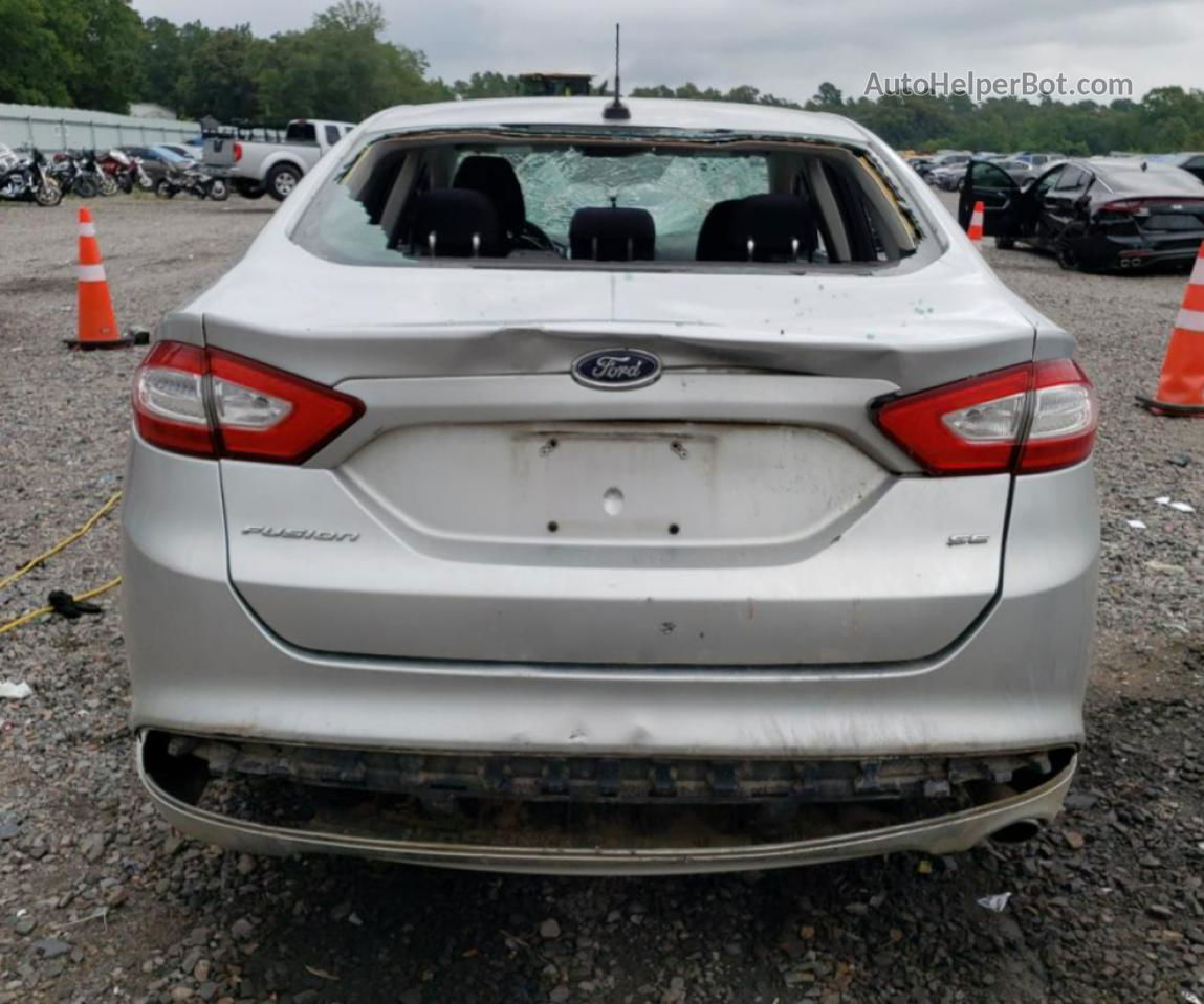 2013 Ford Fusion Se Silver vin: 3FA6P0H72DR263075